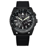 Citizen Eco Drive Promaster Nighthawk with Black Leather Band BJ7135-02E